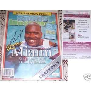  NBA Shaquille ONeal Signed Sports Illustrated 2004 JSA 