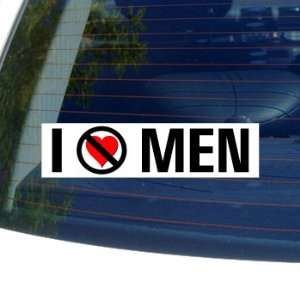  I Hate Anti MEN   Window Bumper Sticker Automotive