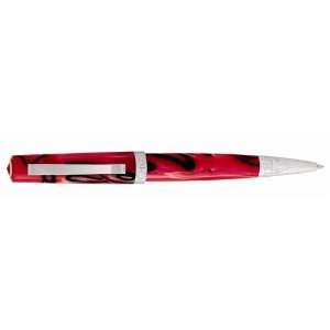  Omas New Bologna Collection   Red Swirl Ballpoint 