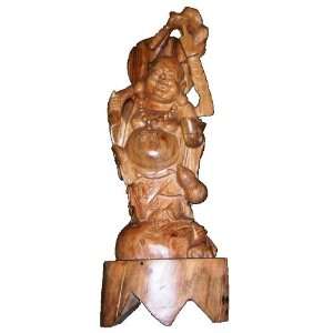   Carved Statue God Enlightened Prosperity Master 25 