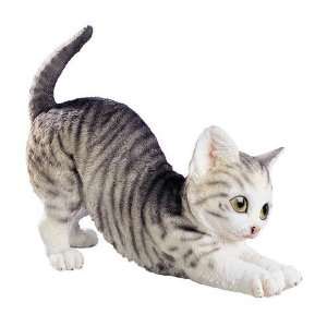  Cat (Silver Tabby)   Collectible Figurine Statue Figure 