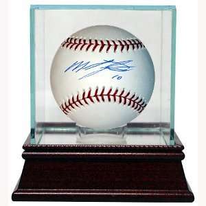 Miguel Tejada Signed Ball   Official Major League w Glass Case Steiner 