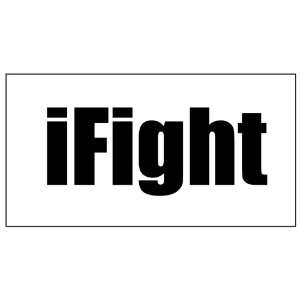  iFight Sticker Decal. Black 