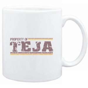  Mug White  Property of Teja   Vintage  Female Names 