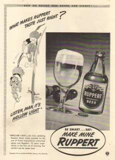 1942 Ruppert Knickerbocker Beer NYC NY Horse Racing Ad  
