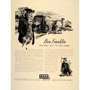   Ad Farm Journal Magazine Ben Franklin Bookmobile   Original Print Ad