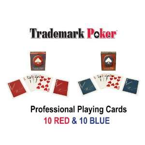   Quality 20 Decks of Trademark Poker Playing Cards 