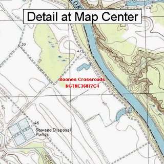  USGS Topographic Quadrangle Map   Boones Crossroads, North 