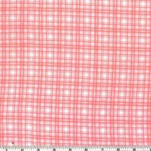  58 Wide Cotton Jersey Knit Plaid Hot Orange Fabric By 