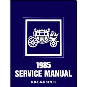    1985 BUICK CADILLAC CHEVROLET Body Service Shop Manual Automotive