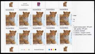 Namibia 878 booklet,MNH. 1998.Panthera pandus leopard.  