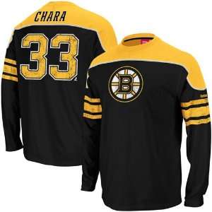 Reebok Zdeno Chara Boston Bruins #33 Face Off Shootout Player T Shirt 