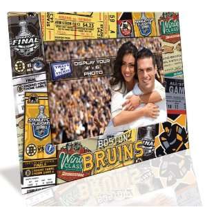  Boston Bruins 4x6 Picture Frame   Ticket Collage Design 