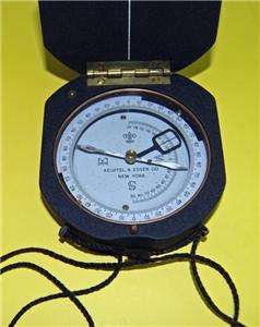   Esser Compass with Plummet Indicator circa 1925 1934 New York  