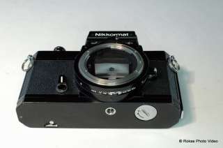 Nikon FT2 Nikkormat camera body only all black FT 2 B   