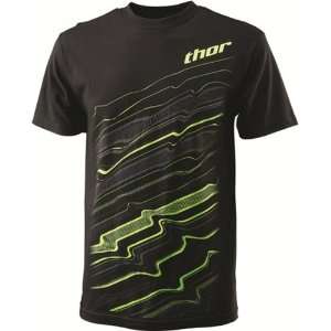 Thor MX Seismic Youth Boys Short Sleeve Racewear Shirt   Black / X 