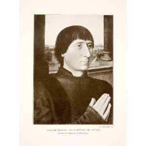  1914 Print Portrait William Moreel Bourgmestre Bruges 