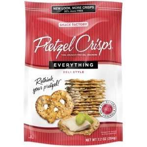 PRETZEL CRISPS 7.2oz bag EVERYTHING 4 pack  Grocery 