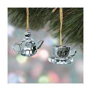  Crystal Tea Time Ornaments Order By 12/4 for Xmas Delivery 