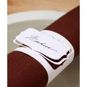  Laser Expressions Bracketed Place Card Napkin Ring 