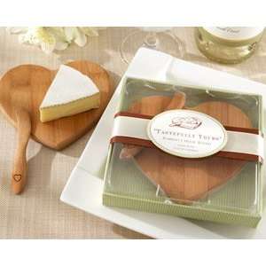  Tastefully Yours Heart Shaped Bamboo Cheese Board Kitchen 