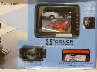 NEW SEALED Vehicle Back Up Camera Wireless 3.5 LCD Color Monitor 