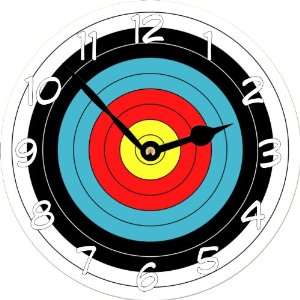Rikki KnightTM Archery Target Art Large 11.4 Wall Clock   Ideal Gift 