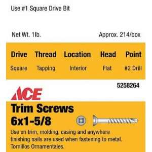  Bx/1lb x 9 Ace Trim Screw (46108 ACE)