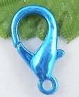  100pcs blue color lobster clasps 14mm 