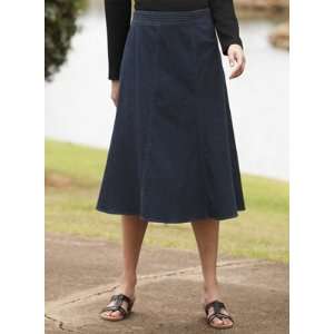   waistband is detailed with piping and pintucks. A line skirt with side