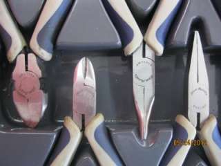Snap on Blue Point #BMPL1000 10 pc PLIERS & CUTTERS Set w/Tray   Used 