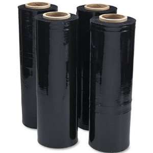  4 Rolls Black Shrink Wrap Plastic Stretch Film 18 Wide x 