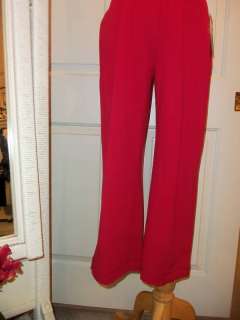NWT CHRISTINE ALEXANDER RED PULL ON CAPRIS  