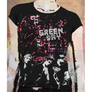 GREEN DAY   Band Logo   Girlie T SHIRT top New S M L XL  