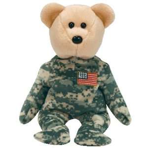    TY Beanie Baby   SALUTE the Bear (Flag on Chest) Toys & Games