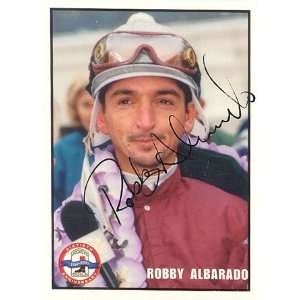  Robby Albarado Autographed 2000 Jockeys Guild Card 