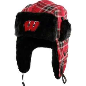  Wisconsin Badgers Red Youth Plaid Pattern Winterize 