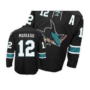 New San Jose Sharks # 12 Marleau Black jerseys size 52  