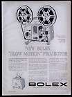 Vtg.1960 Bolex Slow Motion Projector Magazine Print Ad