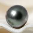 Peacock TAHITIAN Round South Sea PEARL cultured 1.852 g / 10.99 mm 