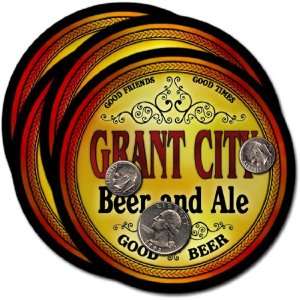  Grant City, MO Beer & Ale Coasters   4pk 