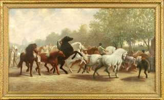 After ROSA BONHEUR Antique Turn/Early 1900s Oil Painting COPY of THE 