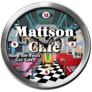  MATTSON 14 Inch Cafe Metal Clock Quartz Movement Kitchen 