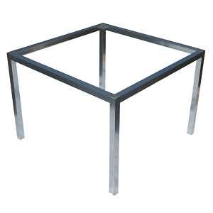 30 Vintage Square Aluminum Side Table Base  