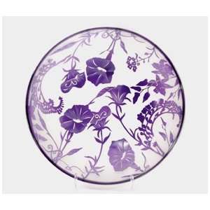  Correia Designer Art Glass, Bowl Lilac Botanical