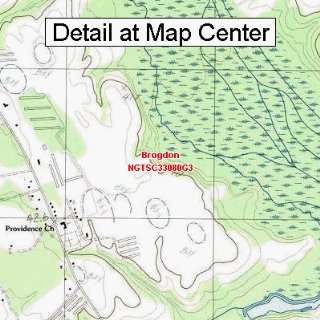  USGS Topographic Quadrangle Map   Brogdon, South Carolina 