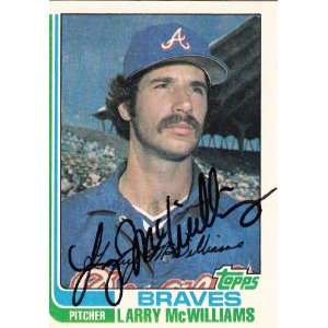    1982 Topps #733 Larry McWilliams Braves Signed 