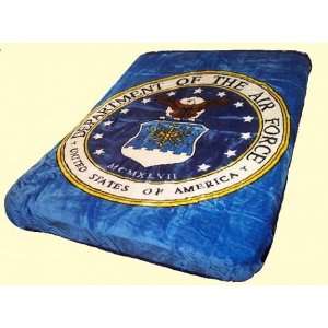Luxury Queen Air Force Mink Blanket 