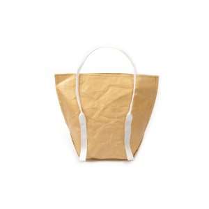  Mimot Reusable Lunch Bag, Brown with White Straps Kitchen 