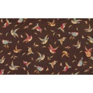  Red Rooster Emma Grace Songbirds and Florals on Brown 